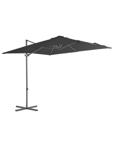 Parasol en porte-à-faux avec mât en Acier 250x250 cm... 2