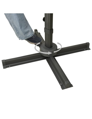 Parasol déporté avec double toit 300x300 cm...