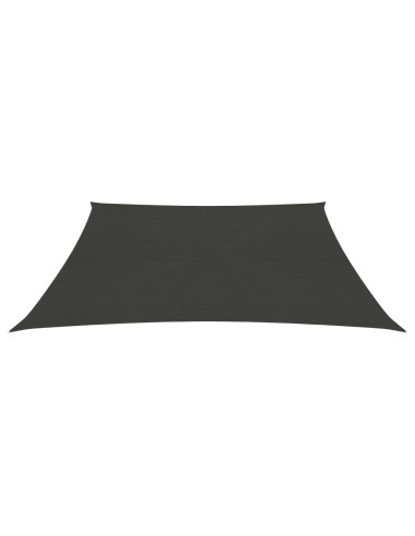 Voile d'ombrage 160 g/m² Anthracite 3x4x2 m PEHD