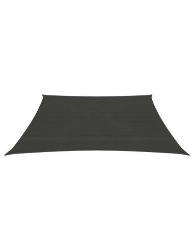 Voile d'ombrage 160 g/m² Anthracite 3x4x2 m PEHD