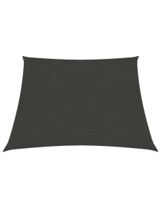 Voile d'ombrage 160 g/m² Anthracite 3x4x2 m PEHD 2