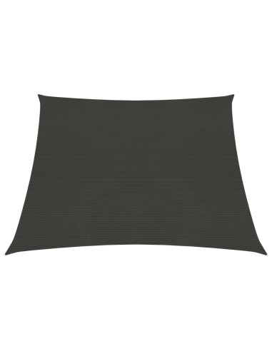 Voile d'ombrage 160 g/m² Anthracite 3x4x2 m PEHD
