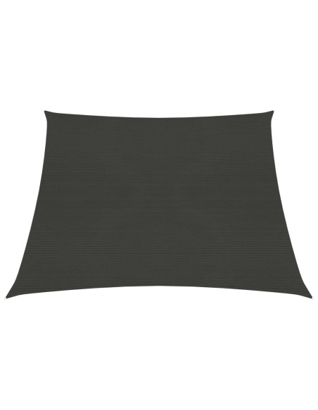 Voile d'ombrage 160 g/m² Anthracite 3x4x2 m PEHD