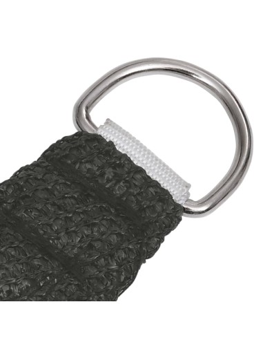 Voile d'ombrage 160 g/m² Anthracite 3x4x2 m PEHD
