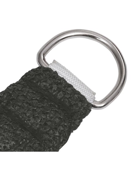 Voile d'ombrage 160 g/m² Anthracite 3x4x2 m PEHD