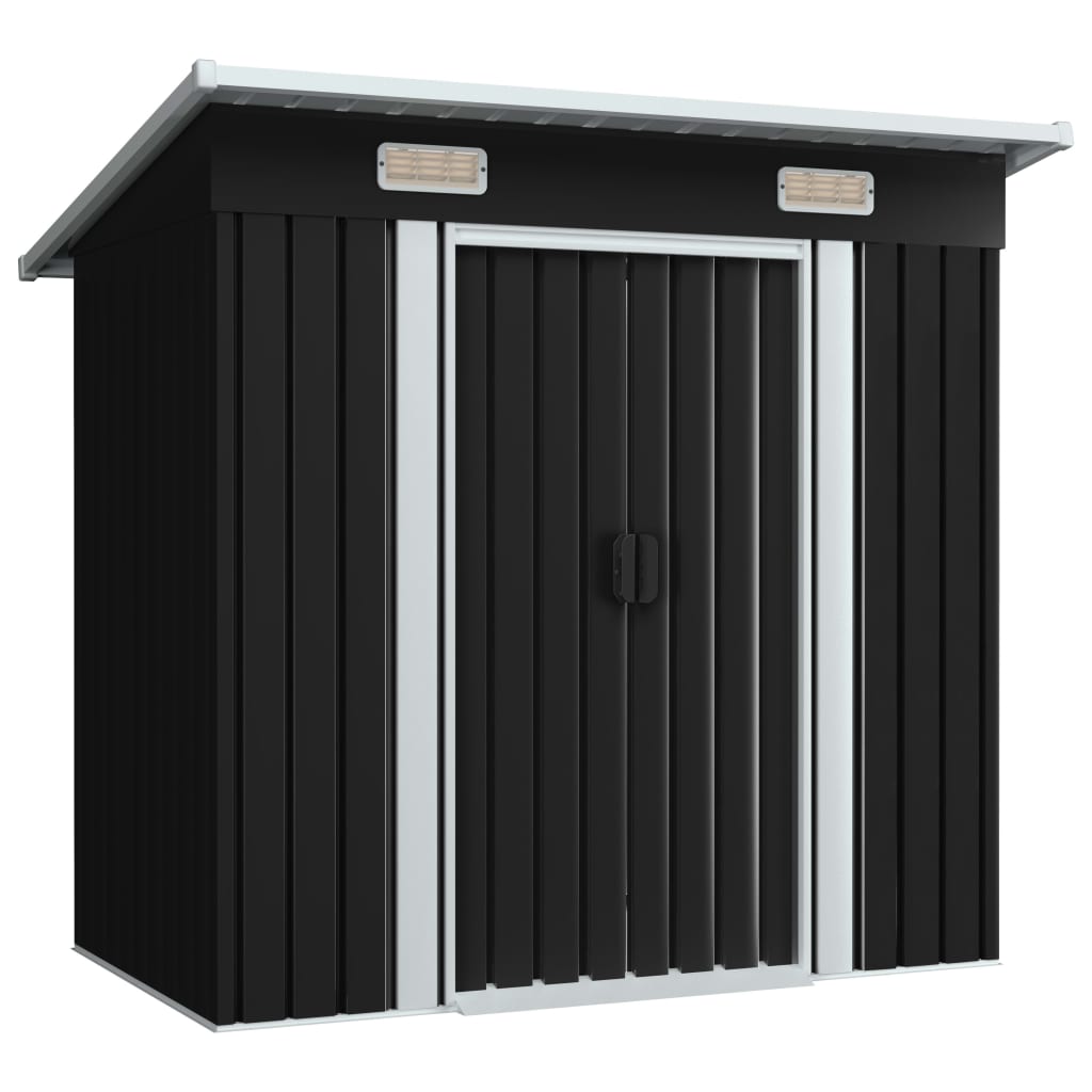 abri de jardin acier anthracite