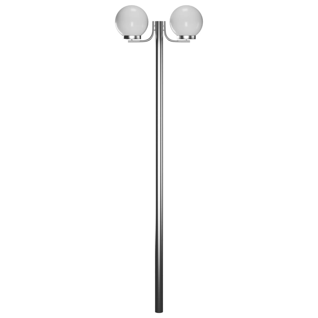 Lampadaire acier inoxydable