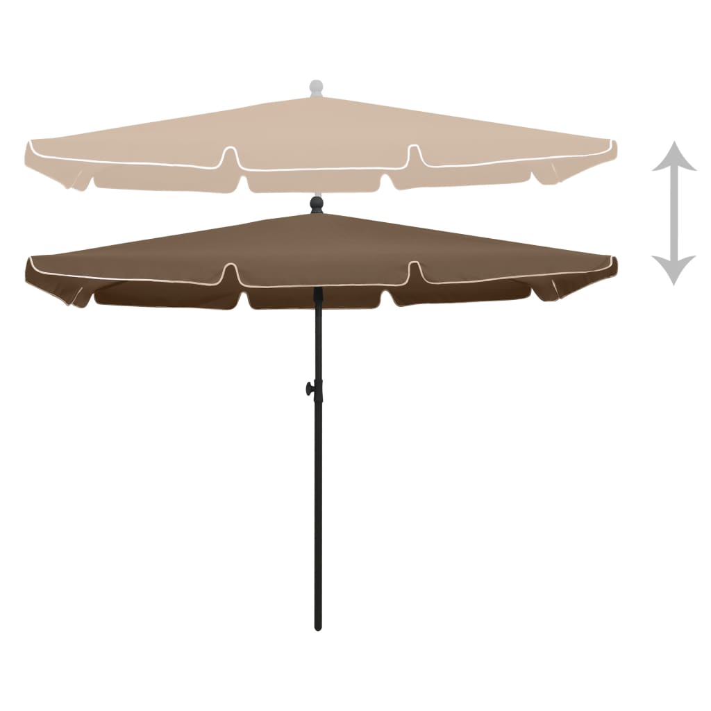 Parasol de jardin  Taupe