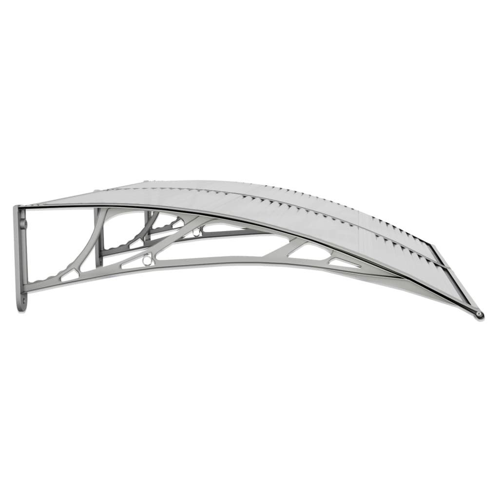 Auvent de porte Gris Polycarbonate