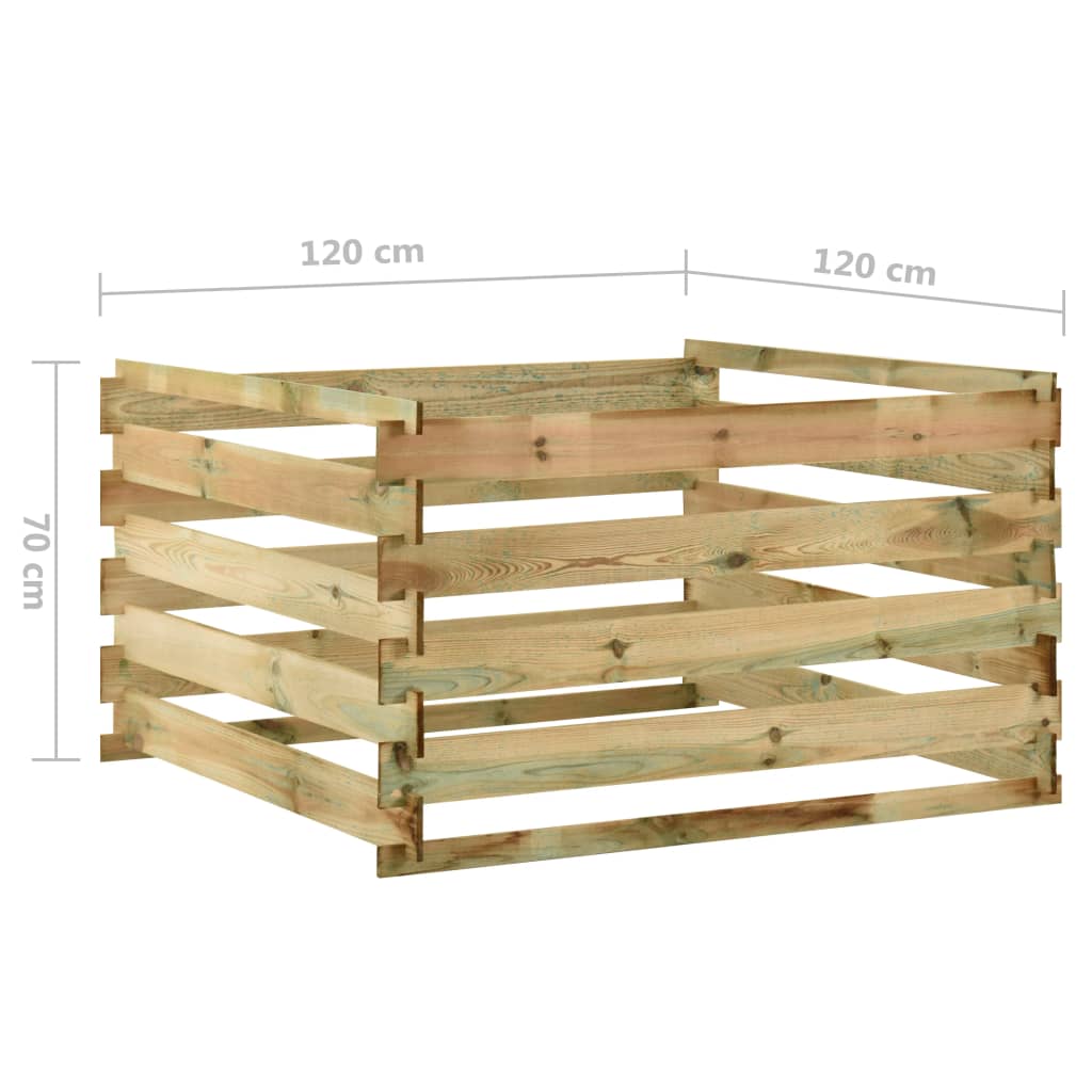 Composteur de jardin Bois de pin imprégné