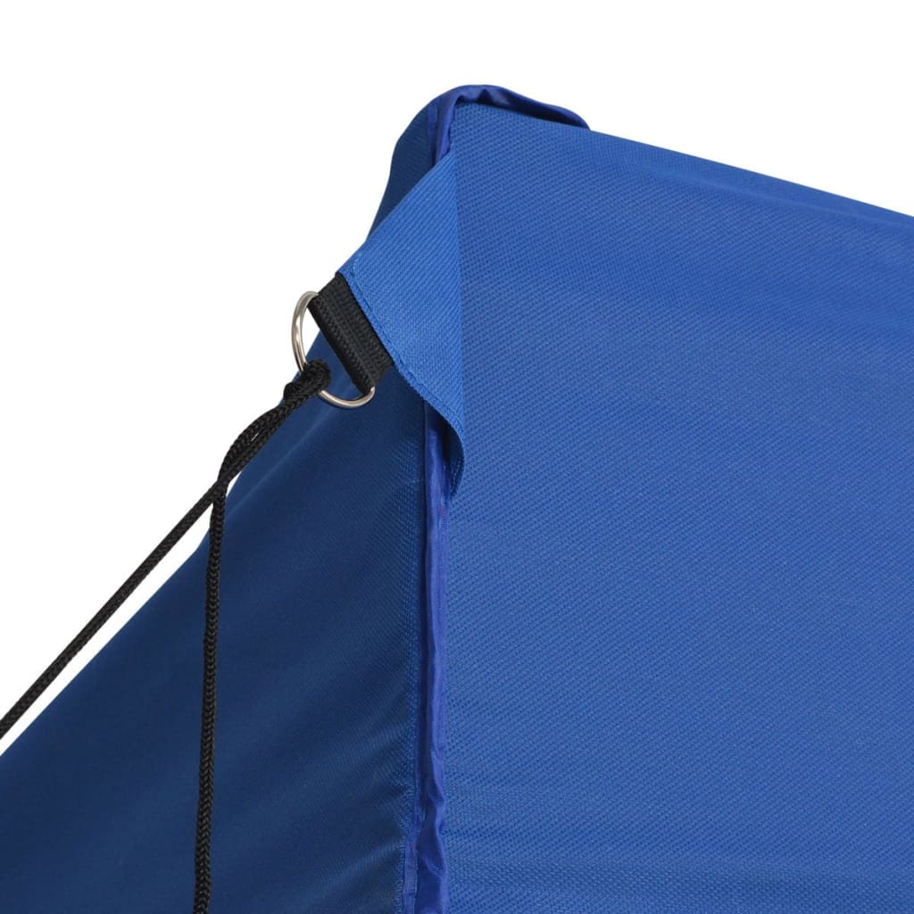 Tente de réception pliable bleu avec 4 parois 3x6m