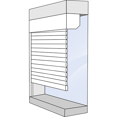 Sous linteau vers l'intérieur